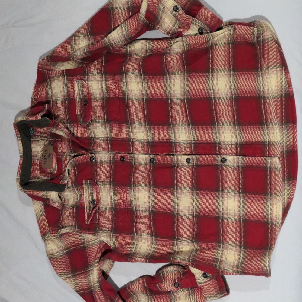 Orvis heavyweight flannel chore coat